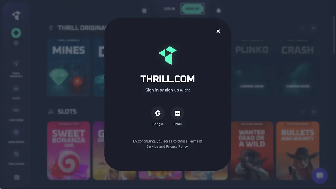 Thrill Registration